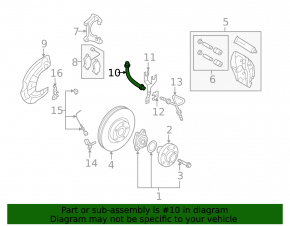 Front left brake hose for Audi A6 05-11