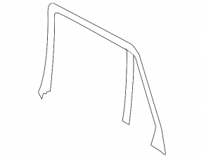 Frame inner door rear right BMW X5 F15 14-18 under curtain