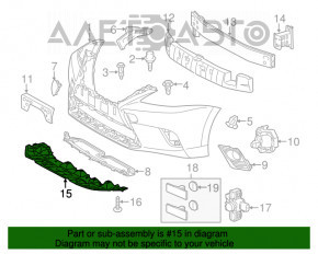 Front Bumper Guard Lexus CT200h 11-17 TYC