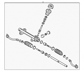 Steering rack Kia Forte 4d 14-18