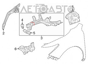 Acura MDX 14-20 Front Right Quarter Without Eyepiece