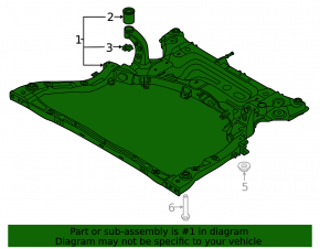 Front subframe Kia Niro 23- HEV, PHEV