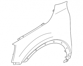 Front right fender Kia Telluride 20-25