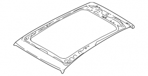 Metal roof for Audi Q5 80A 18-24 without panoramic windows
