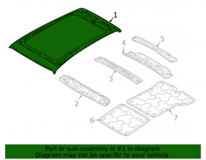 Metal roof for Audi Q5 80A 18-24 without panoramic windows