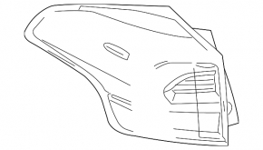 External wing light left Toyota Rav4 16-18 rest LED OEM