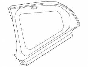 Nissan 350z rear left window with blind glass