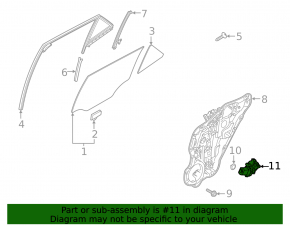 Rear left window lift motor for Hyundai Venue 20-25