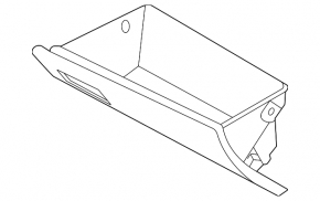 Glove box, glove compartment Hyundai Ioniq 17-22 black