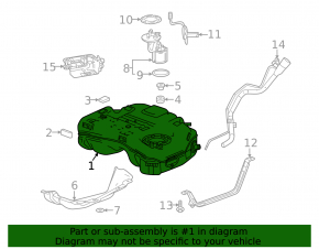 Chevrolet Equinox 22-24 FWD Fuel Tank