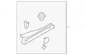 Arch trim left Hyundai Ioniq 17-22 upper