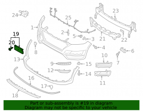 Front License Plate Area Hyundai Tucson 16-21