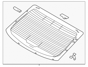 Rear glass Hyundai Elantra 21-23