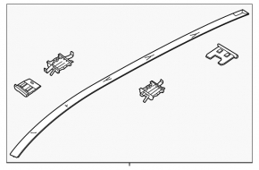 Right roof trim for Kia Niro 23-26