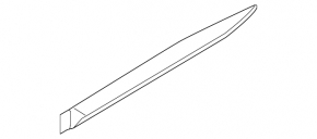 Door trim lower rear right Hyundai Ioniq 20-21 EV