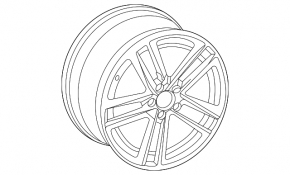 Wheel disk R18 x 8J ET40 Audi A4 B9 20-25 45S style