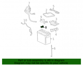 Toyota Corolla E12 02-08 battery terminal