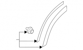 Door trim lower arch rear left Subaru Forester 19- SK