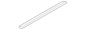 Door sill outer front left Subaru Impreza WRX GH 08-14 black