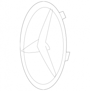 Mercedes Metris W447 16-23 radiator grill emblem