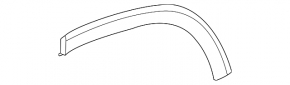 Rear left fender arch trim for Mercedes H247 GLA 20-26