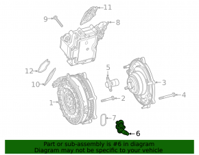 Mercedes W167 GLE 450 20-23 automatic transmission electric motor cooling flange dented
