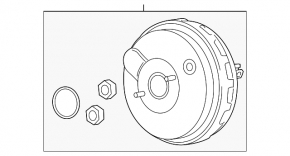 Ford Transit Connect MK2 13 Vacuum Booster - Rusty