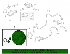 Ford Transit Connect MK2 13 Vacuum Booster - Rusty