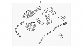 Rear right door lock Ford Focus mk3 11-18