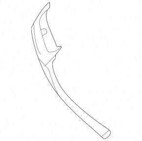 Radiator grille molding right Mazda CX-30 20- chrome