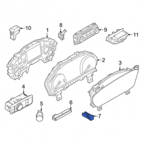 Ford Escape MK4 20- Hazard Light Button