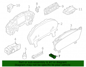 Ford Escape MK4 20- Hazard Light Button
