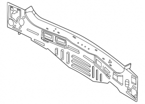 Ford Explorer 20-25 rear panel, 2-piece, black