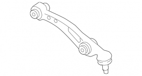 Lower control arm, front right, rear, Land Rover Range Rover 18-21, long