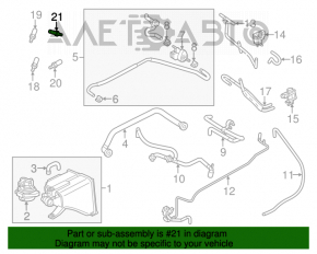 Lambda probe left second Porsche Cayenne 958 11-17 3.6