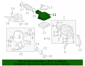 Honda Accord 18-22 1.5T Air Filter Housing Upper Cover