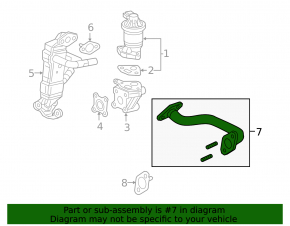 EGR pipe Honda Insight 19-22