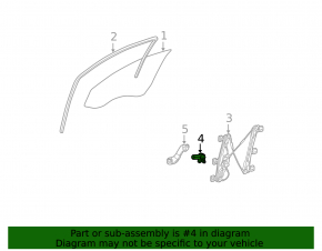 Front right window lift motor Mercedes W211