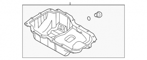 Oil pan Kia K5 21-25 1.6T