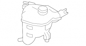 Expansion tank for cooling Infiniti QX50 19-