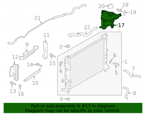 Expansion tank for cooling Infiniti QX50 19-