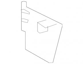Rear mudguard right GMC Terrain 18 - dented