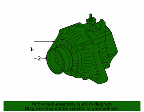 Toyota Avalon 05-12 3.5 Alternator, 130 Amp