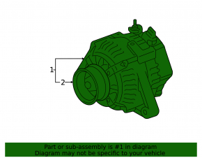 Toyota Avalon 05-12 3.5 Alternator, 130 Amp