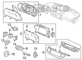Start-stop button Honda Accord 13-17