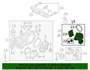 Volvo XC60 22-23 B6 rear differential gearbox front part clutch