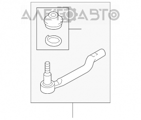 Steering tip right Suzuki Kizashi 10-15 CTR