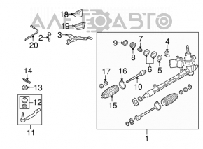 Steering tip right Suzuki Kizashi 10-15 CTR
