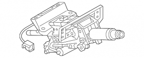Steering column Audi A6 C7 12-18 with electrical adjustment