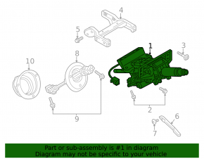 Steering column Audi A6 C7 12-18 with electrical adjustment